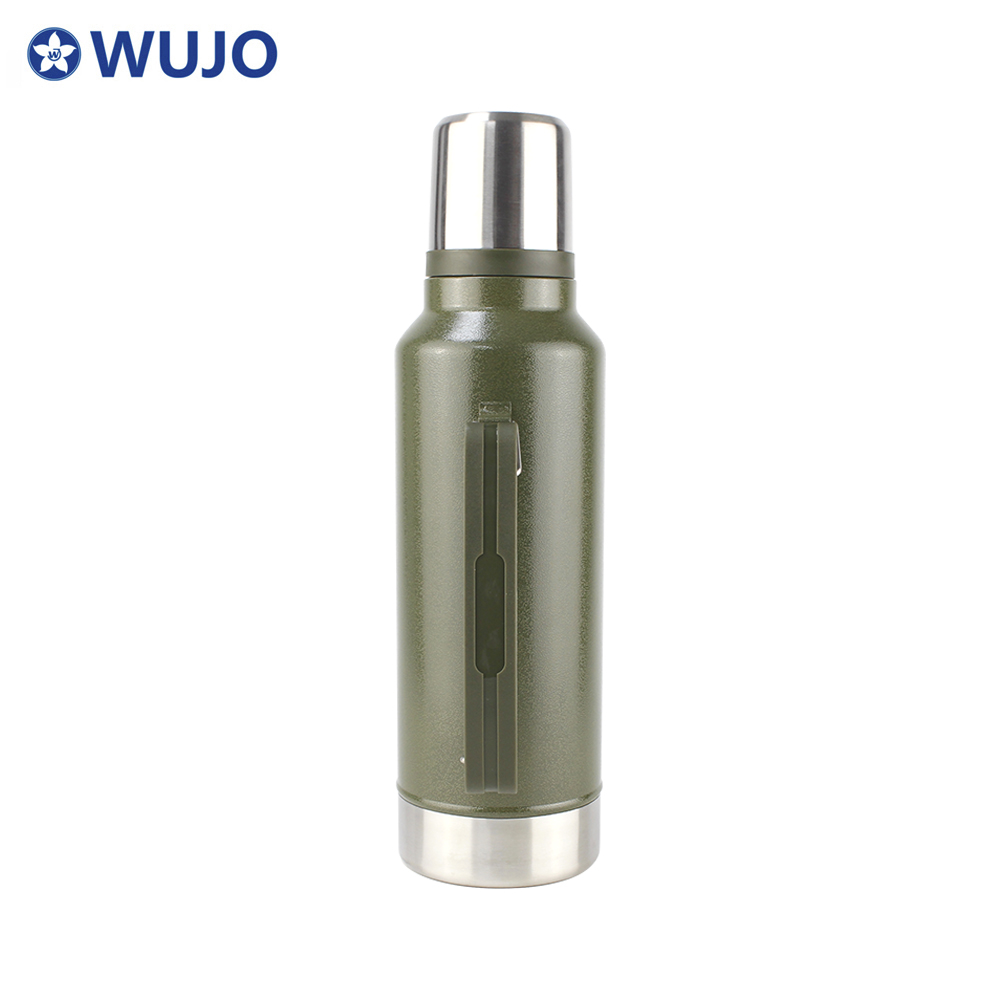 1L 1.5L 2.0L Wujo Hohe Qualität Doppelwand Edelstahl Vakuumwasserflasche