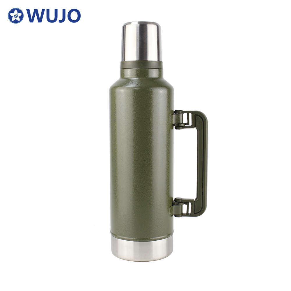 1L 1.5L 2.0L Wujo Hohe Qualität Doppelwand Edelstahl Vakuumwasserflasche