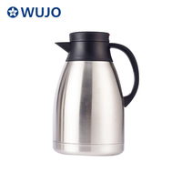 Wujo Einfache Silbervakuum-isolierte Tee-Flasche Edelstahl-Thermos