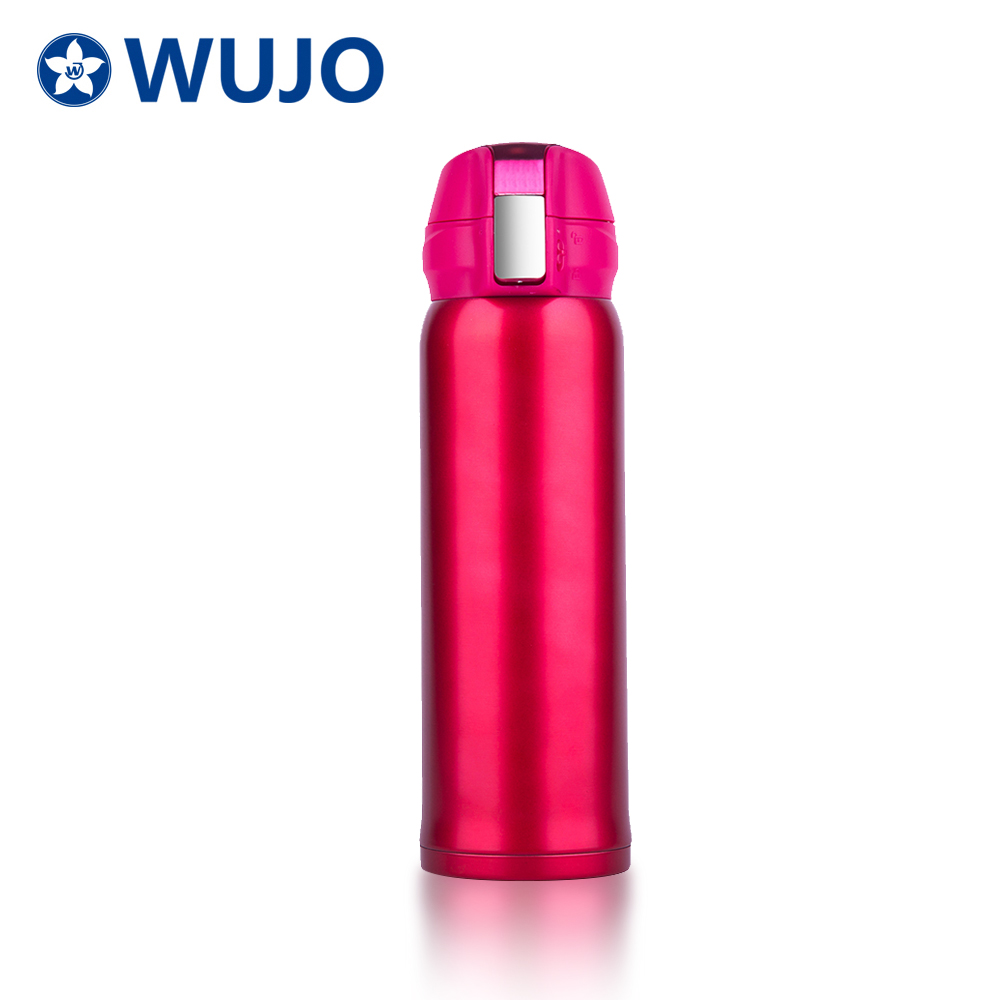 Wujo Großhandel Bunte Edelstahl isolierte Wasserflasche aus Edelstahl