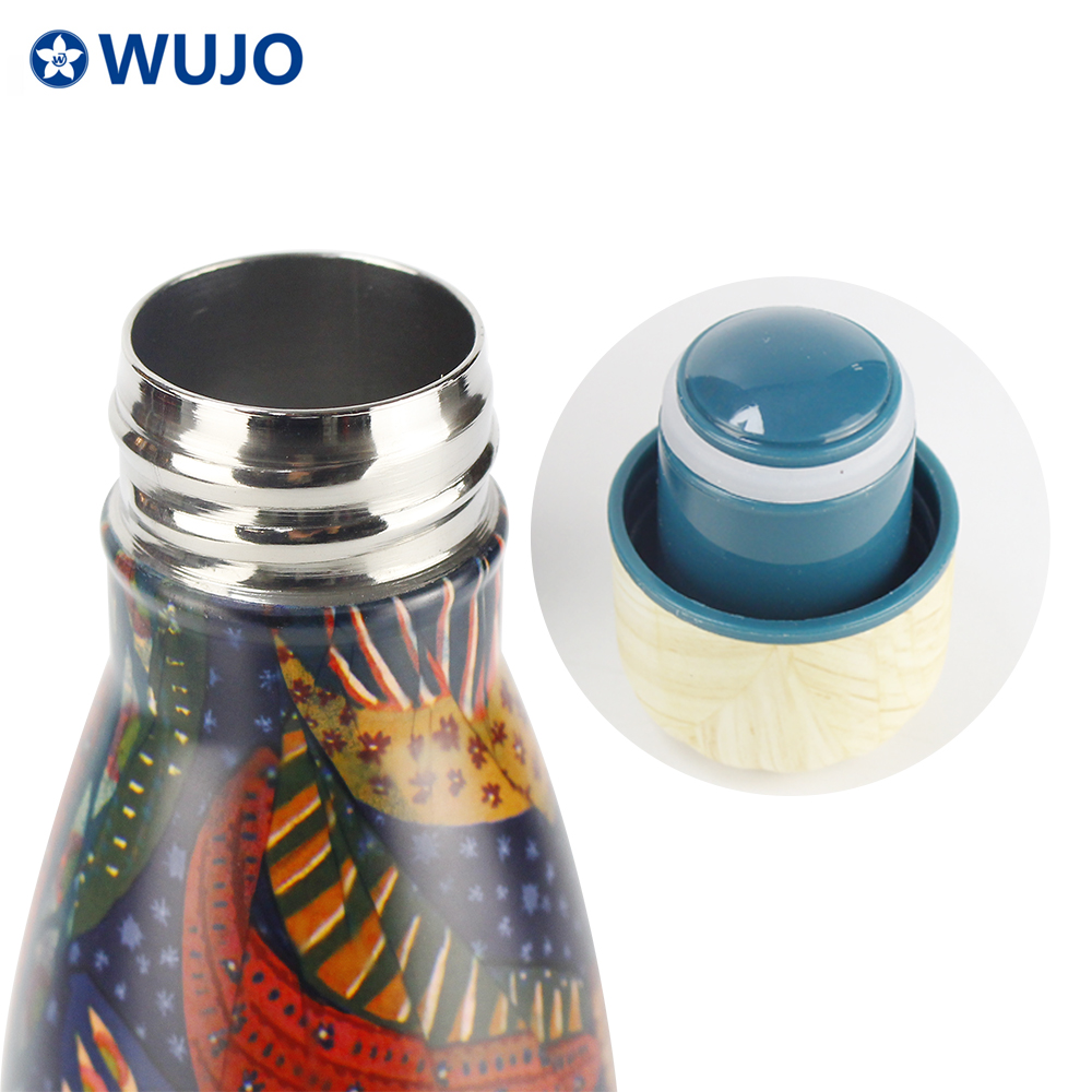 Wujo heißer verkauf neue design edelstahl isolierte wasserflasche
