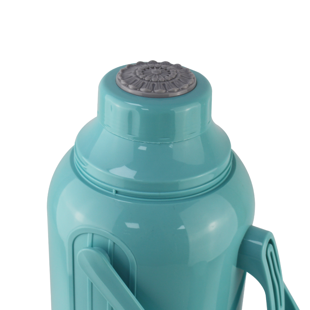 Wujo 2021 2.0L Logo-Druckkunststoff-Vakuumflasche Thermos-Wasserflasche mit Glasfindung