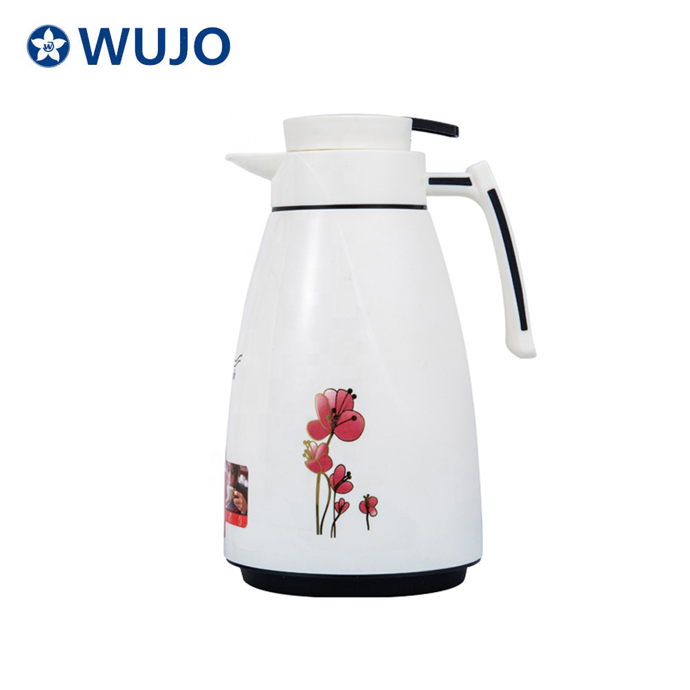 Wujo White Percolater Hot Tee Wasser Kunststoff Vakuumkolben Arabischer Kaffeekanne